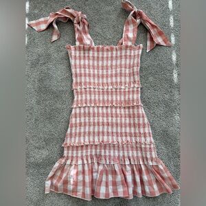 Womens Gingham Dress- Size Large
